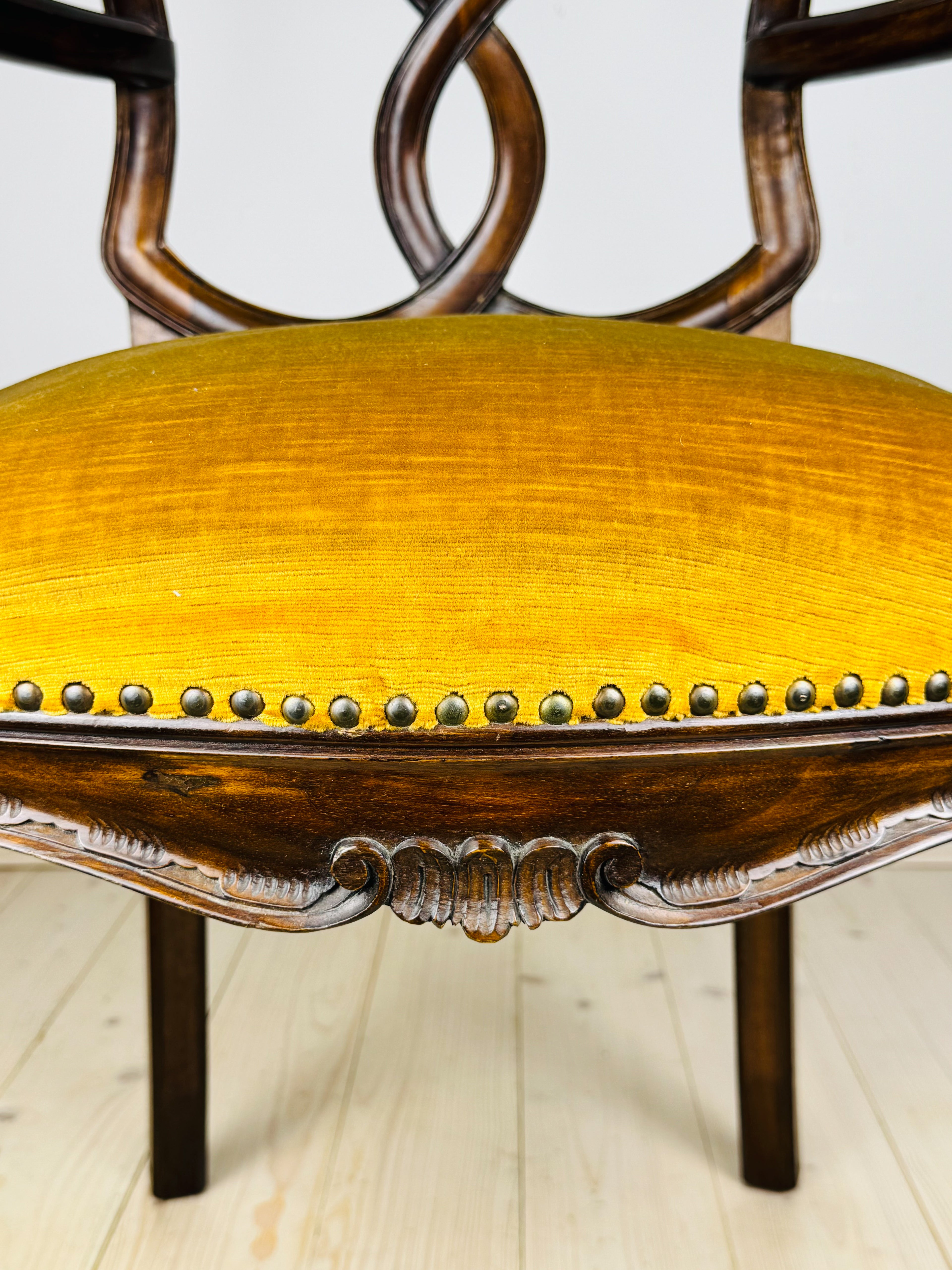 Vintage dining chair with arms, Italy 1950s