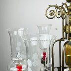 Vintage porcelain and brass chandelier Italy 1930s
