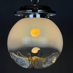 Large murano glass pendant lamp by Mazzega Italy 1960s Mid-century lighting