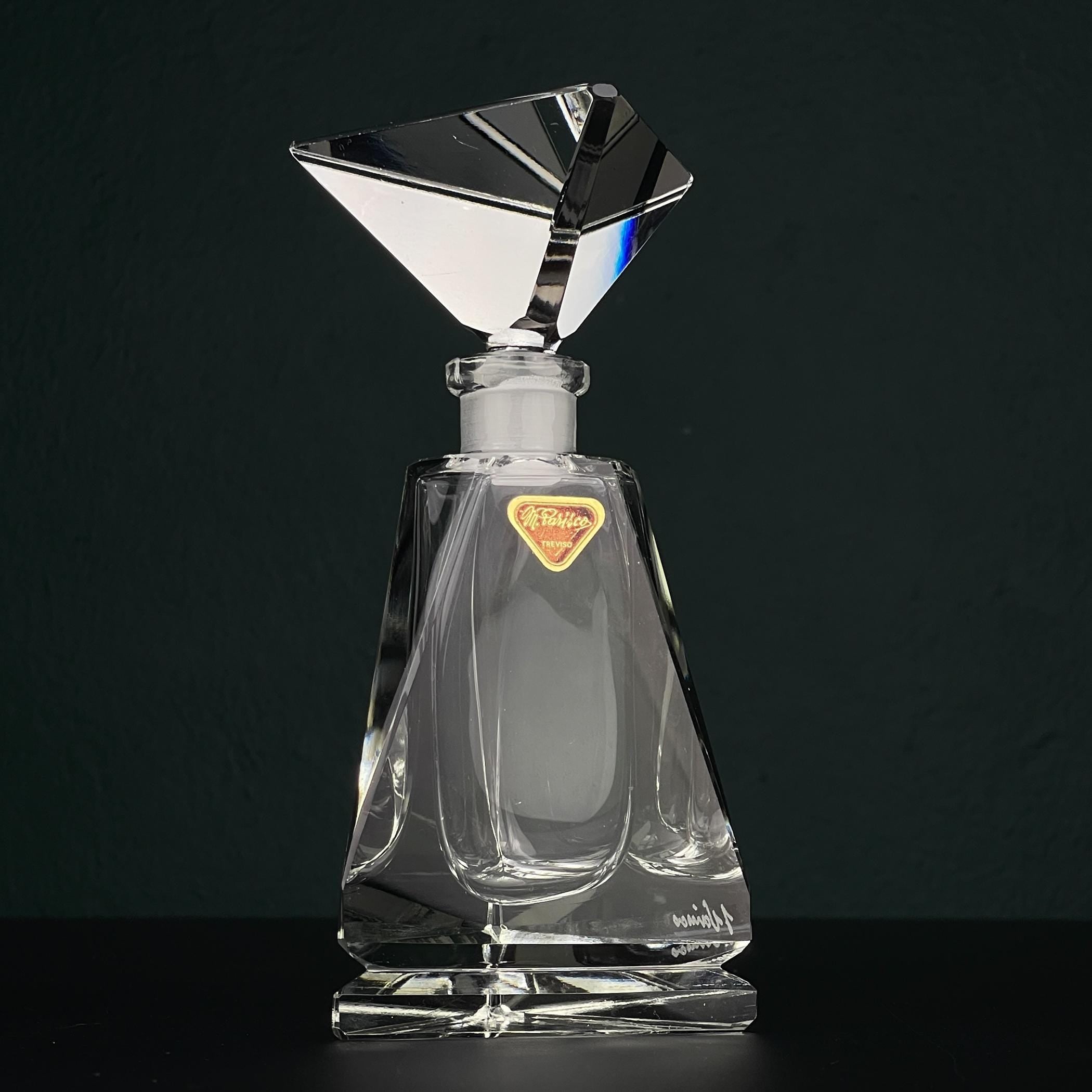 Original crystal perfume bottle by Italo Varisco for Varisco, Italy, 1960s