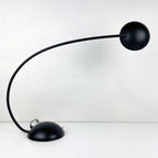 Retro black desk lamp by C. Zaffaroni, Turate (Como), Italy 1980s, retro home office