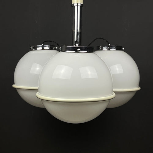 Gino Sarfatti murano glass globe chandelier Italy 1960s