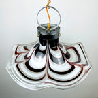 Original murano pendant lamp Flower by AV Mazzega Italy 1970s
