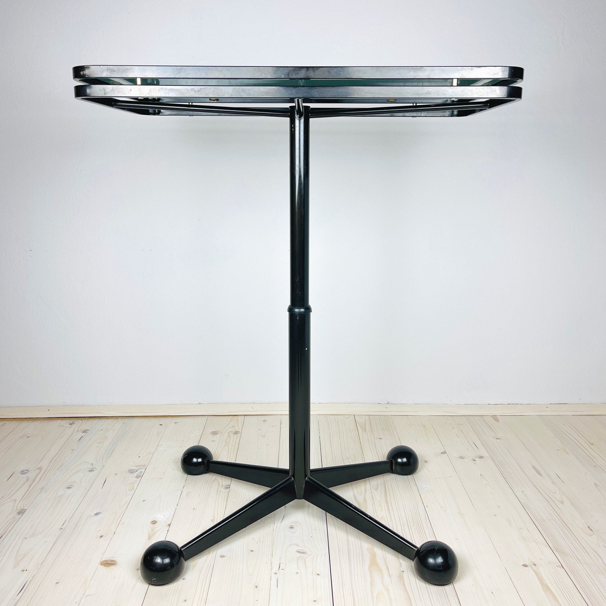 Large black coffee table by Allegri Arredamenti, Italy 1970s