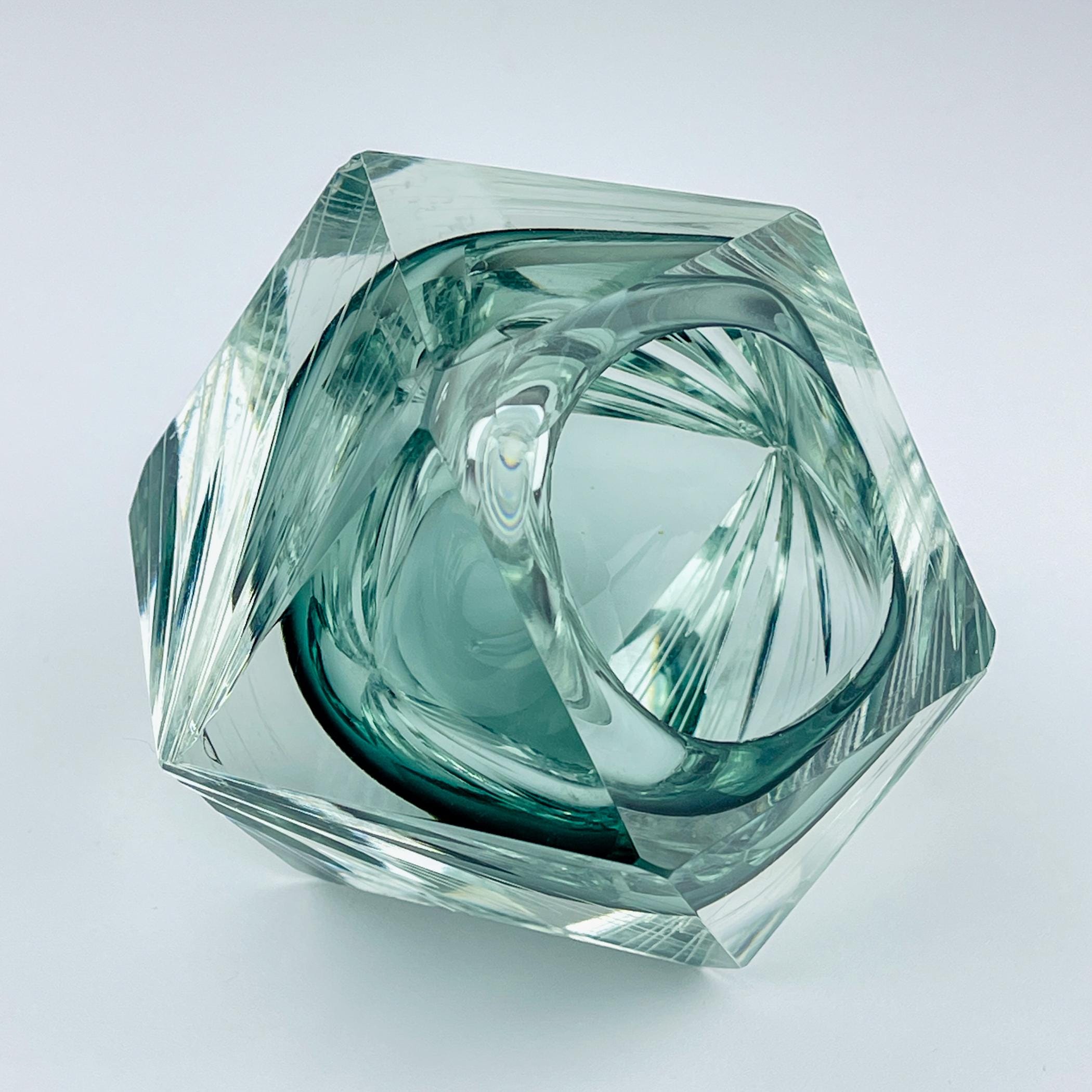 Original murano glass ashtray, Italy, 1970s, Vintage Home Decor