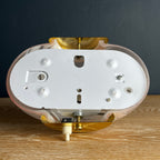 Vintage pink murano wall lamp Italy 1970s MCM murano sconce