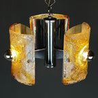 Mid-Century Murano Glass Chandelier by AV Mazzega, Italy 1970s