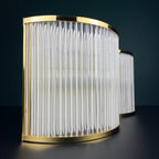 Art Deco Murano Glass Wall Sconces by De Majo, 1970s - Set of 2