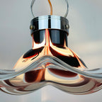 Original murano pendant lamp Flower by AV Mazzega Italy 1970s