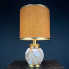 Murano table lamp Italy 1970s mid-century modern italian home decor