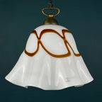 Vintage Fazzoletto Murano Glass Pendant Lamp: Mid-Century Italian Lighting