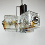 Toni Zuccheri Murano Glass Cube Chandelier for VeArt, 1970s