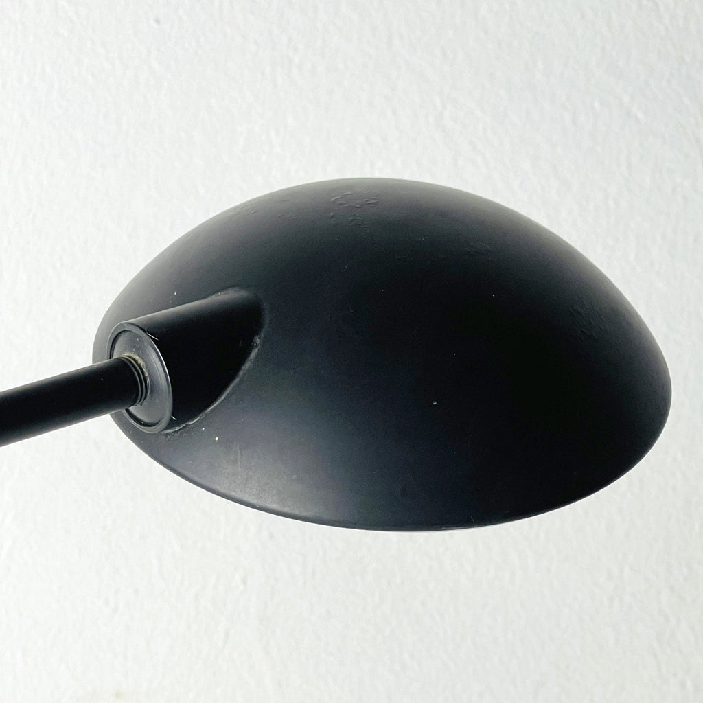 Retro black desk lamp by C. Zaffaroni, Turate (Como), Italy 1980s, retro home office