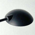 Retro black desk lamp by C. Zaffaroni, Turate (Como), Italy 1980s, retro home office