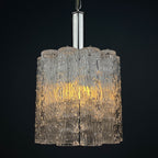 Mid-century murano glass chandelier Tronchi by Toni Zuccheri for Venini Italy 1960s