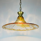 Vintage murano pendant lamp by AV Mazzega, Italy 1950s