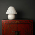 Vintage Swirl Murano Glass Table Lamp Mushroom, Italy 1970s