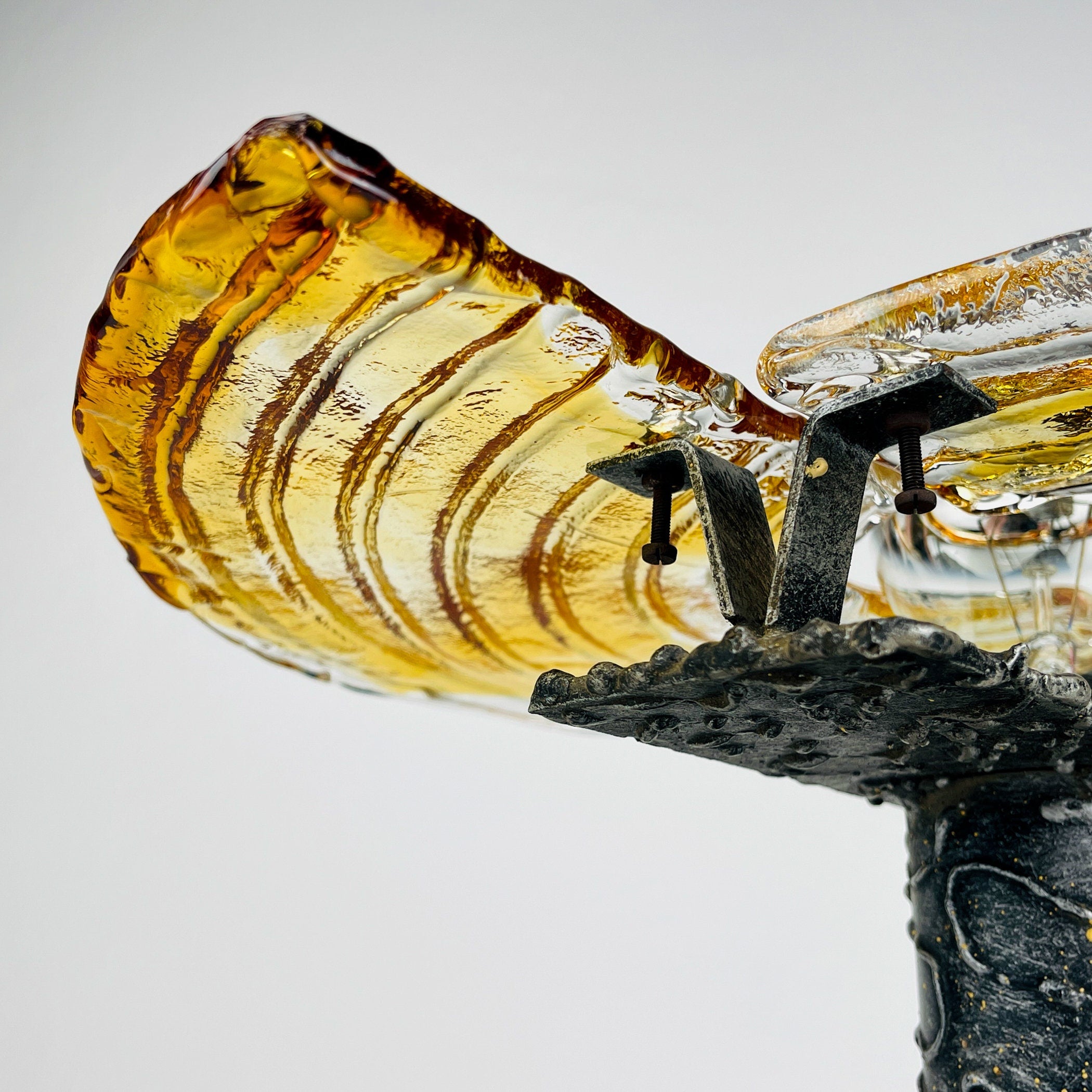 Vintage wall lamp Brutalist, Italy 1970s, Mid-century home decor