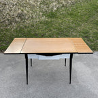 Mid-Century Modern Dining Set: Salvarani Aviator Table & 4 Chairs, Italy 1950s