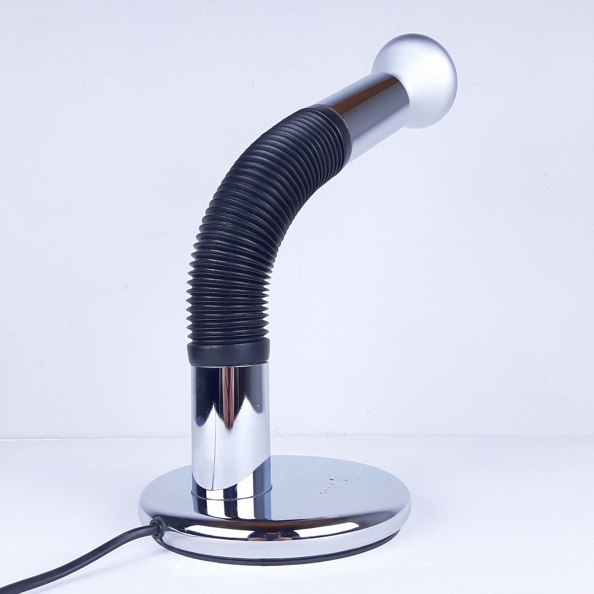 Mid-Century Elbow Desk Lamp: E. Bellini for Targetti Sankey, Italy 1970s