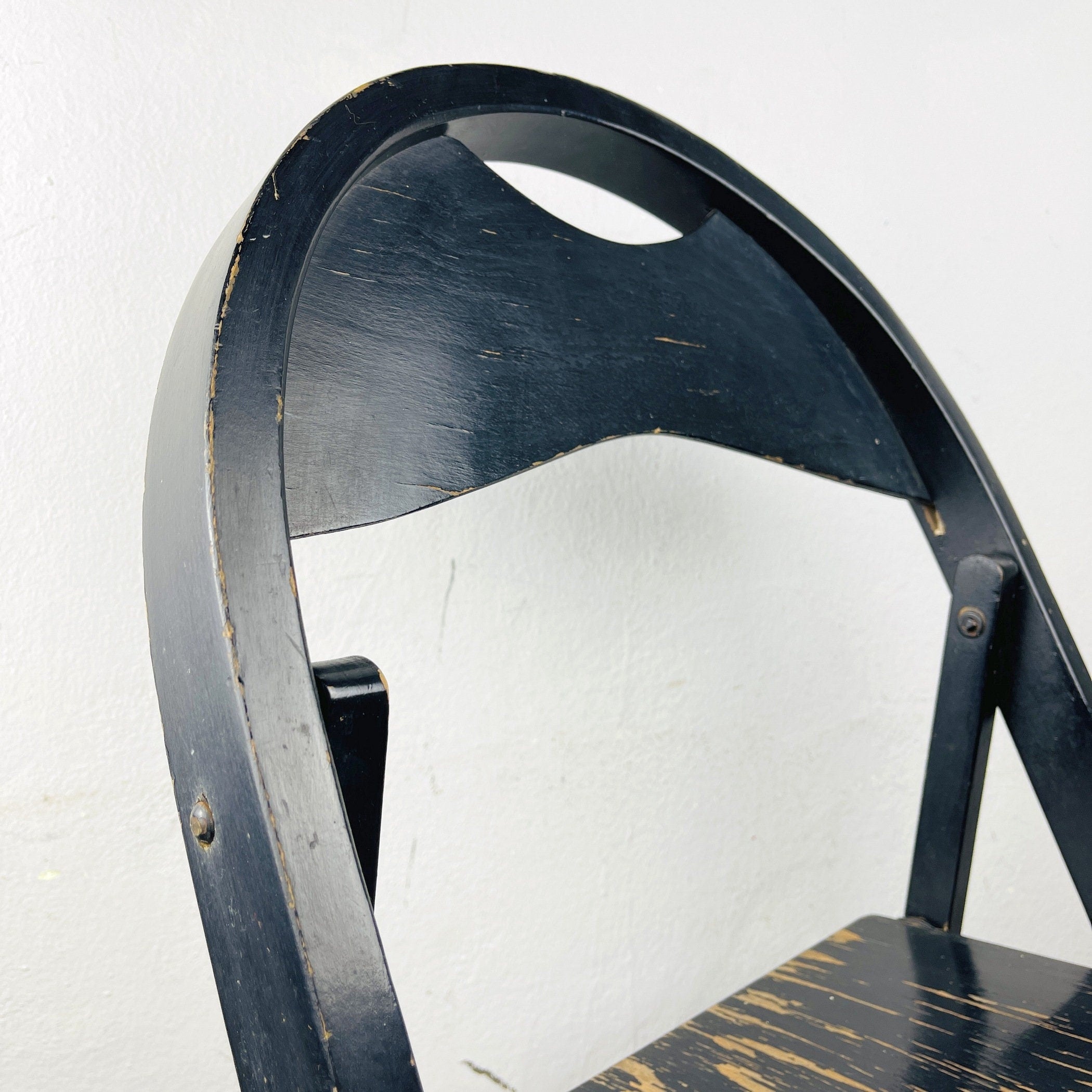 Folding chairs Tric by Achille and Pier Giacomo Castiglioni for BBB Emmebonacina Italy 1970s