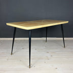 Mid-century beige coffee table Italy 1950s Art deco Vintage Italian Modern