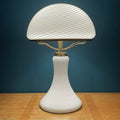 Large classic swirl Murano table lamp Mushroom Italy 1970s Mid-century italian modern