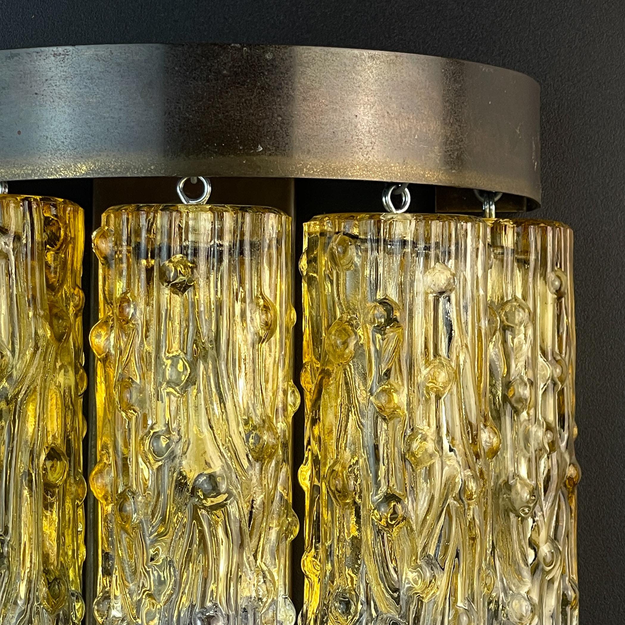 Original vintage wall lamp Tronchi by Venini, Italy 1960s