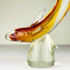 Original murano sculpture Shark by Michele Rossetto, Italy 1979