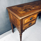 Vintage wood sideboard Italy 1950s  venetian wooden console table