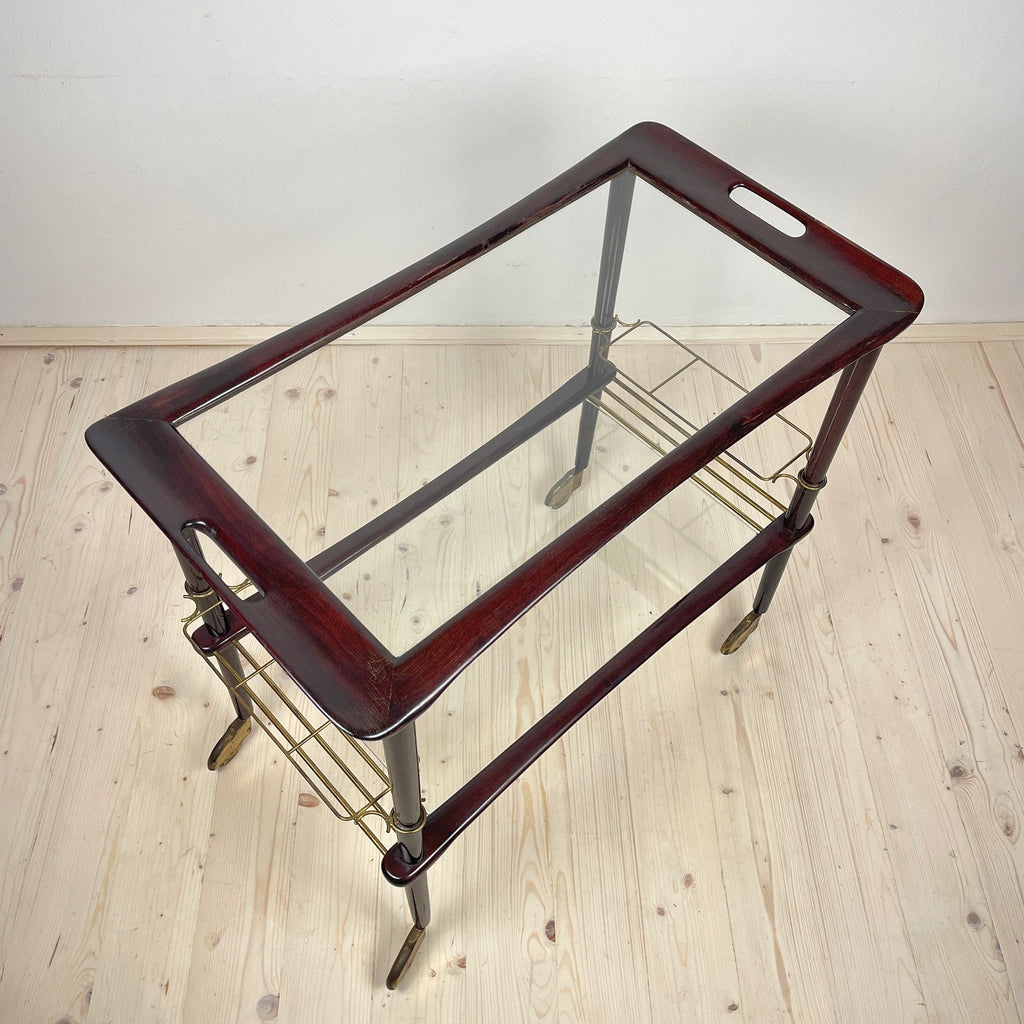 Ico Parisi Mid-Century Modern Bar Cart Trolley: Italian Design