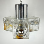 Toni Zuccheri Murano Glass Cube Chandelier for VeArt, 1970s