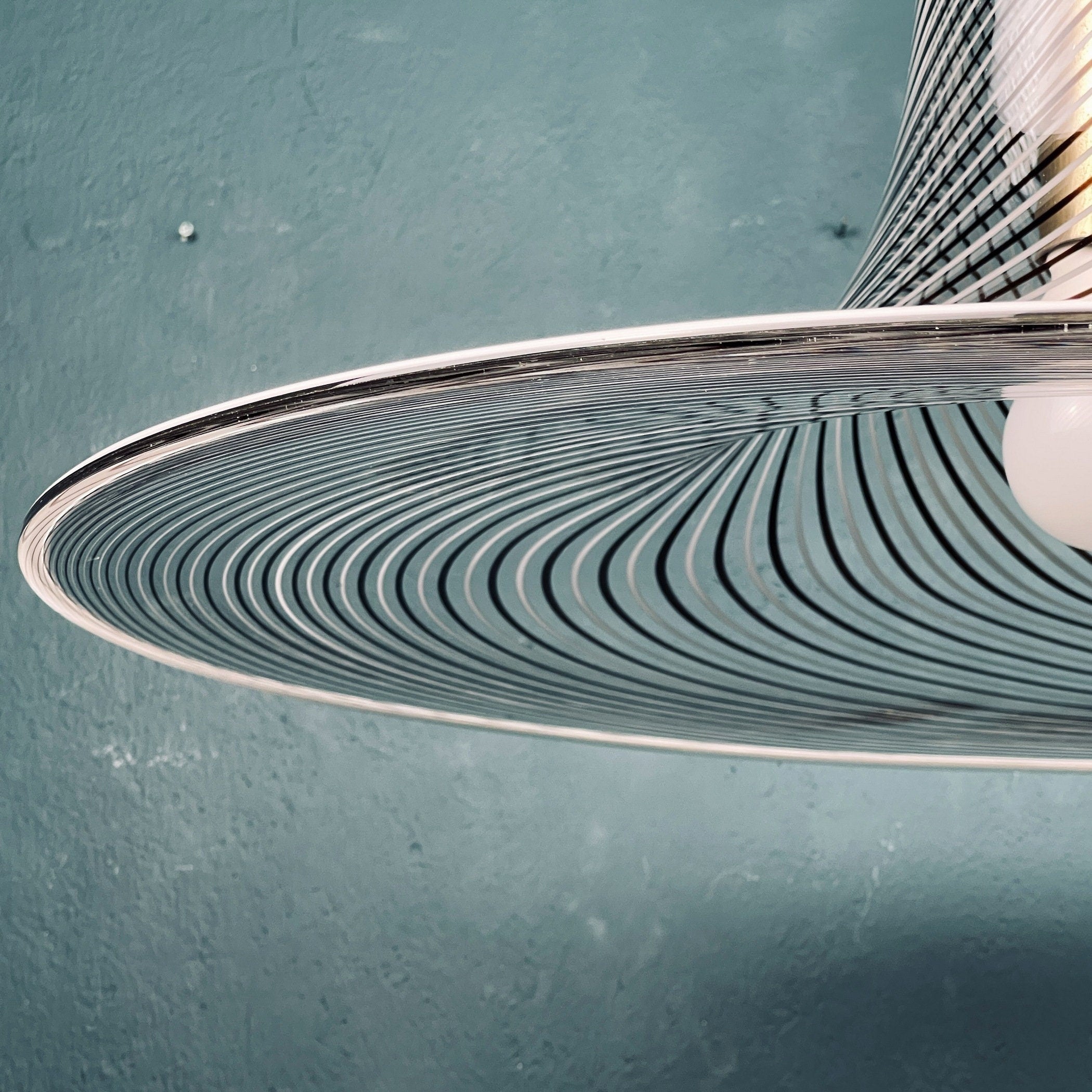 Vintage swirl Murano pendant lamp Italy 1970s Italian modern murano chandelier