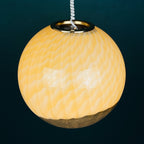 Vintage large murano ball pendant lamp by VeArt, Italy 1970s