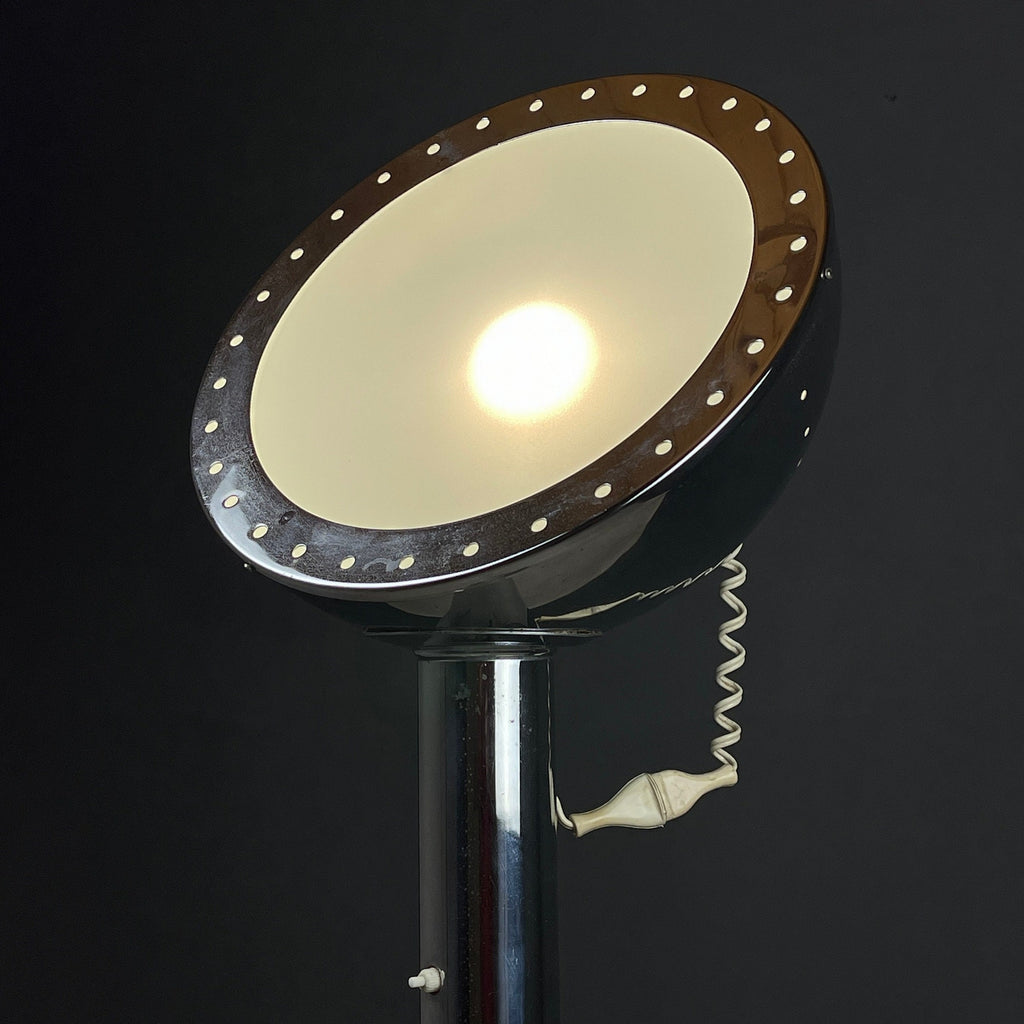 Metal floor lamp with magnet by Goffredo Reggiani Italy 1960s
