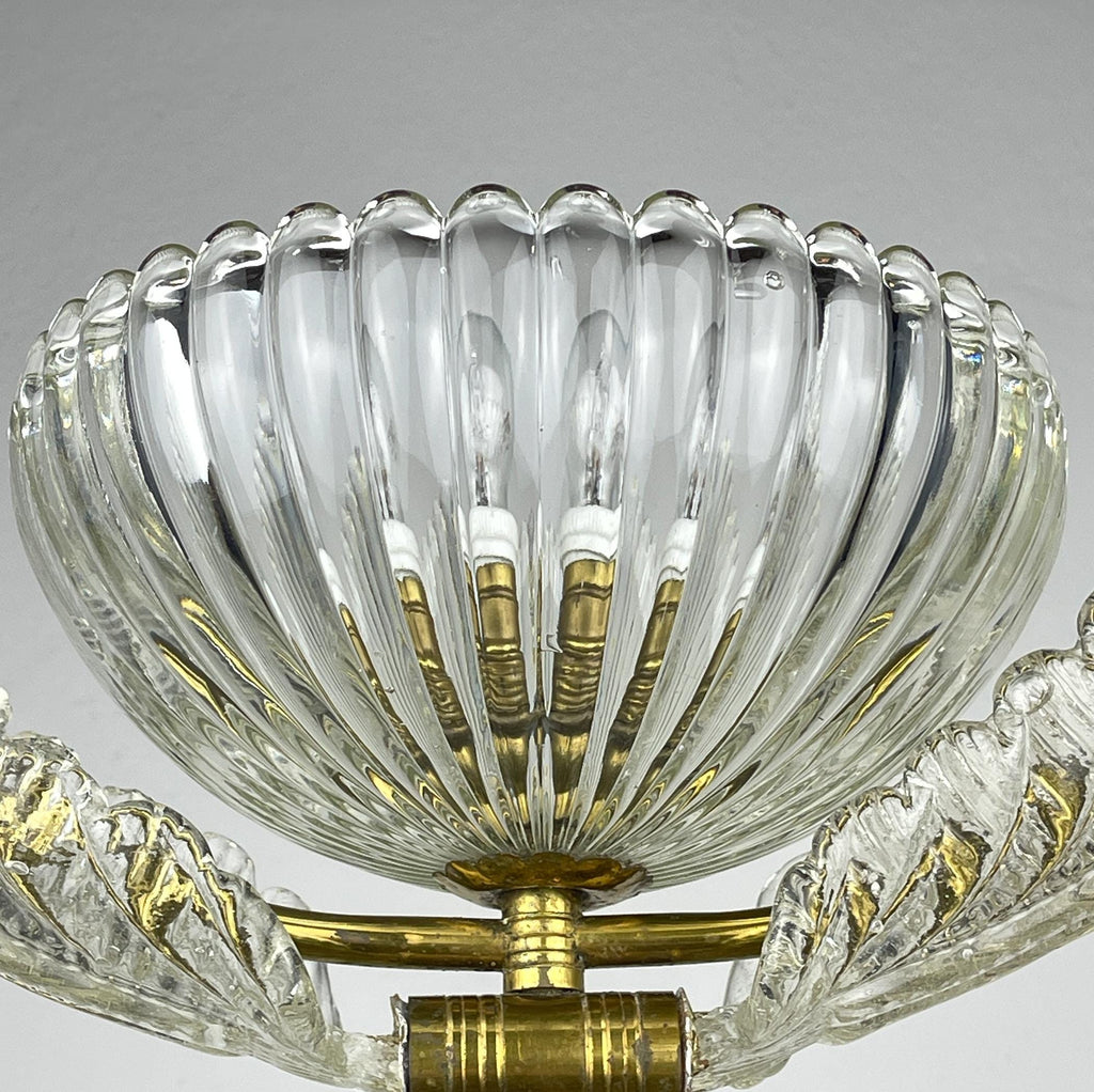 Murano chandelier by Ercole Barovier Barovier & Toso, Italy 1930s