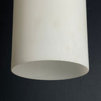 Mid-century opalin glass pendant lamp Italy 1960s Industrial italian lighting