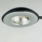 Retro black desk lamp by C. Zaffaroni, Turate (Como), Italy 1980s, retro home office