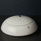 Mid-Century Murano Glass Ceiling Lamp: Vetreria De Majo, Italy 1970s