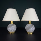 Vintage Murano Table Lamps, Italy 1970s, Set of 2