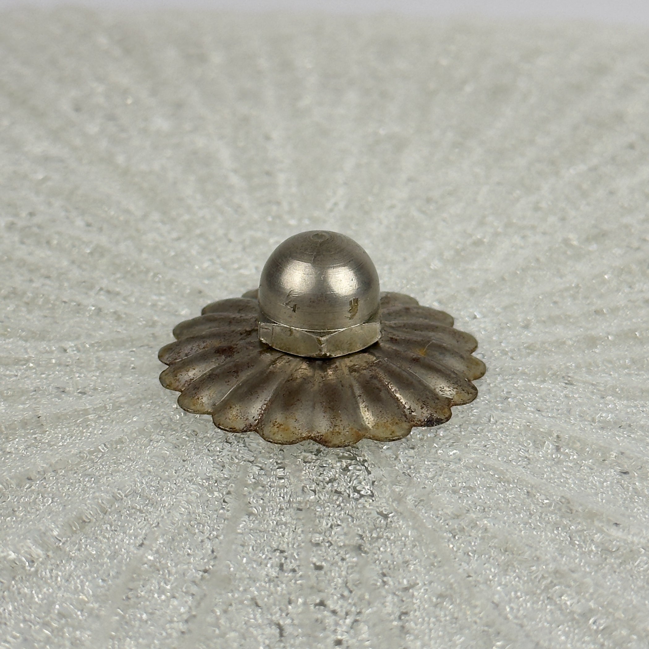 Vintage ice murano glass ceiling lamp Italy 1980s Flush Mount Light