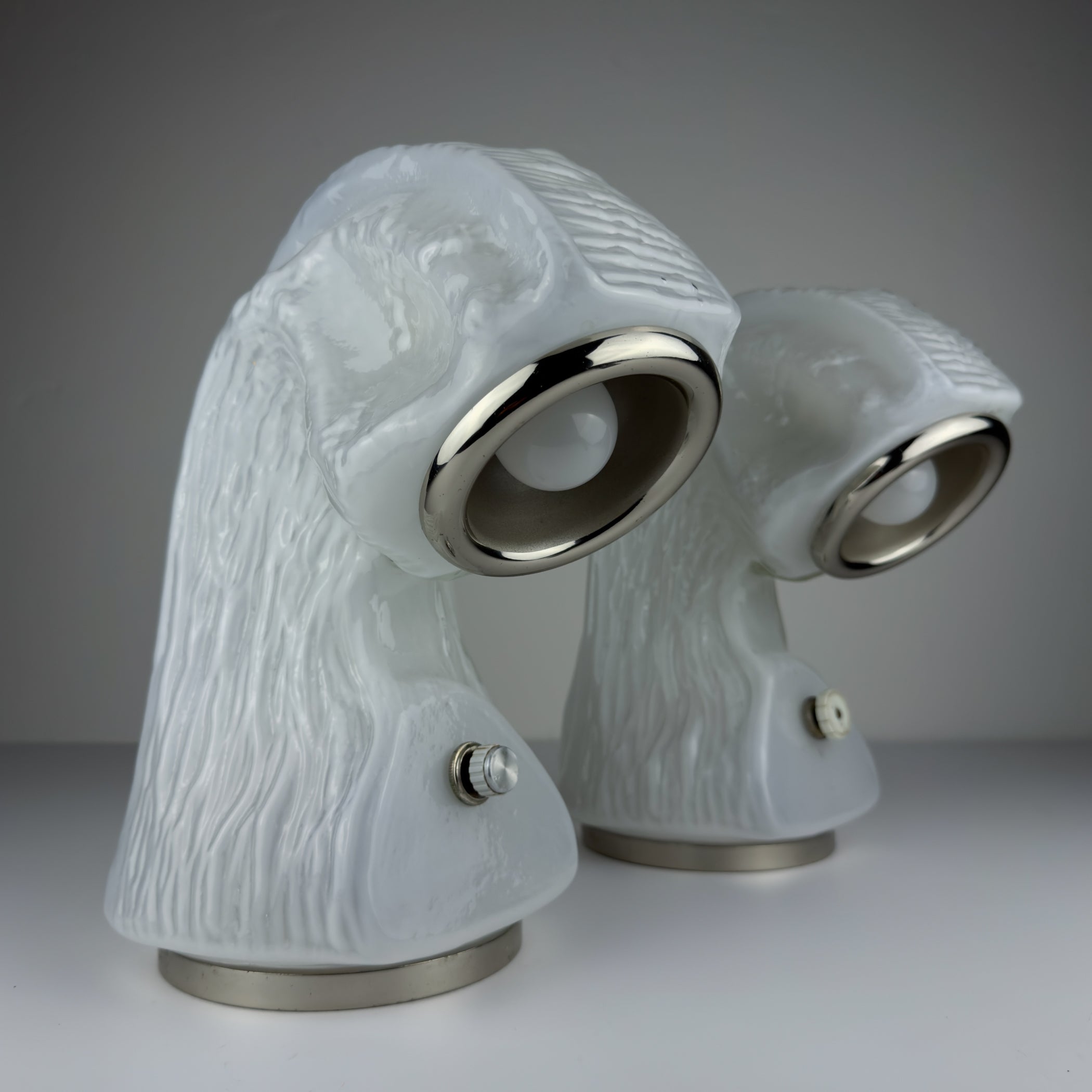 Table Lamp Osso by Carlo Nason for Mazzega, Italy 1970s, Set of 2