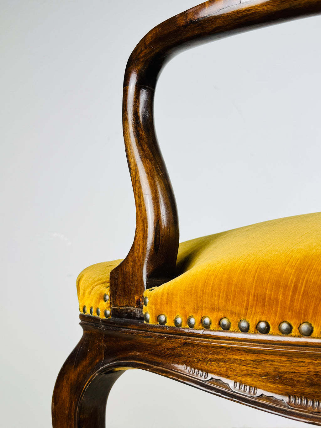 Vintage dining chair with arms, Italy 1950s