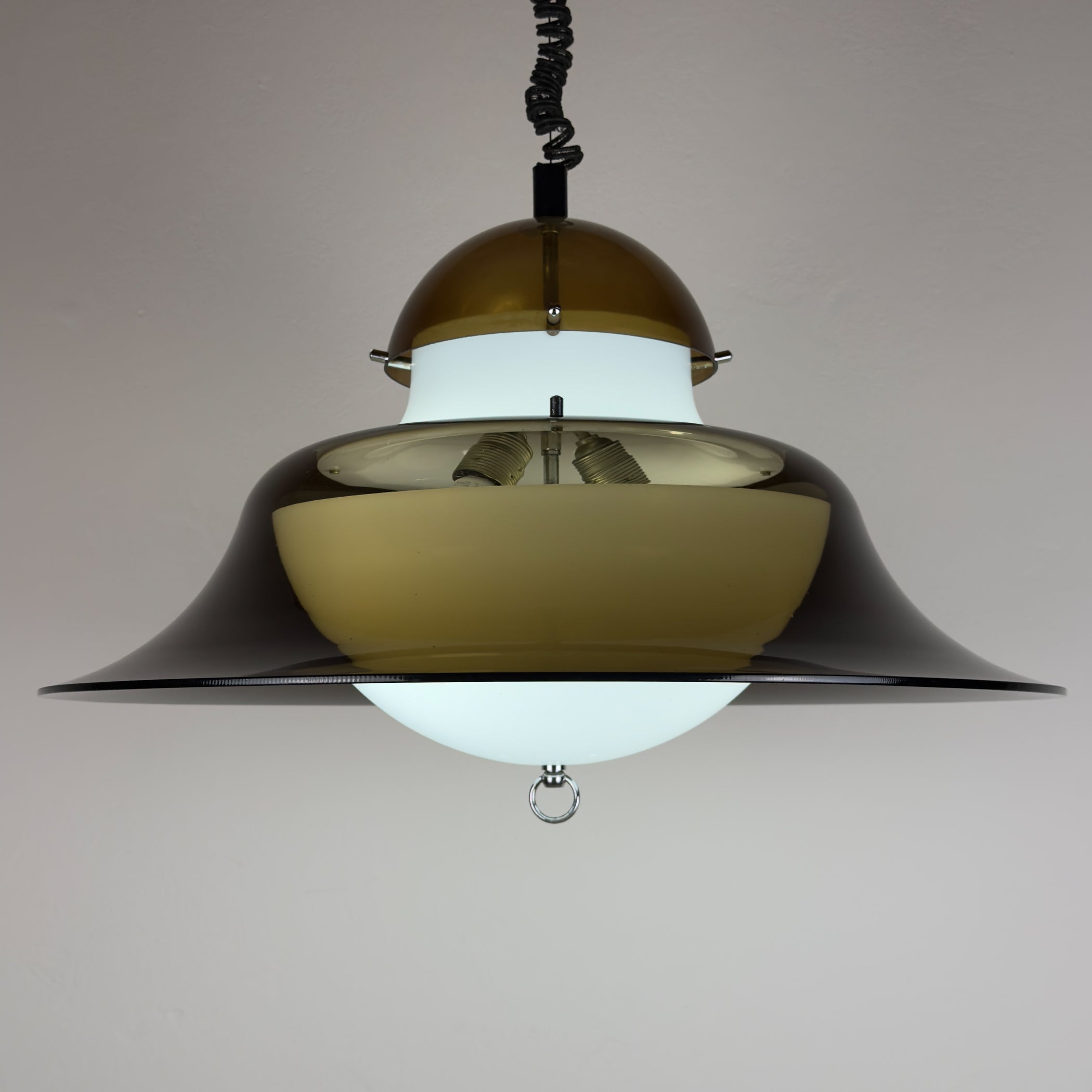 Vintage pendant lamp by Sijaj Hrastnik, style KD14 Sergio Asti for Kartell, Yugoslavia 1960s