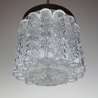 Vintage murano glass chandelier Tronchi by Toni Zuccheri for Venini, Italy 1960s