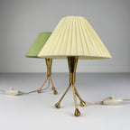 Vintage metal table lamp, Italy 1950s, Set of 2