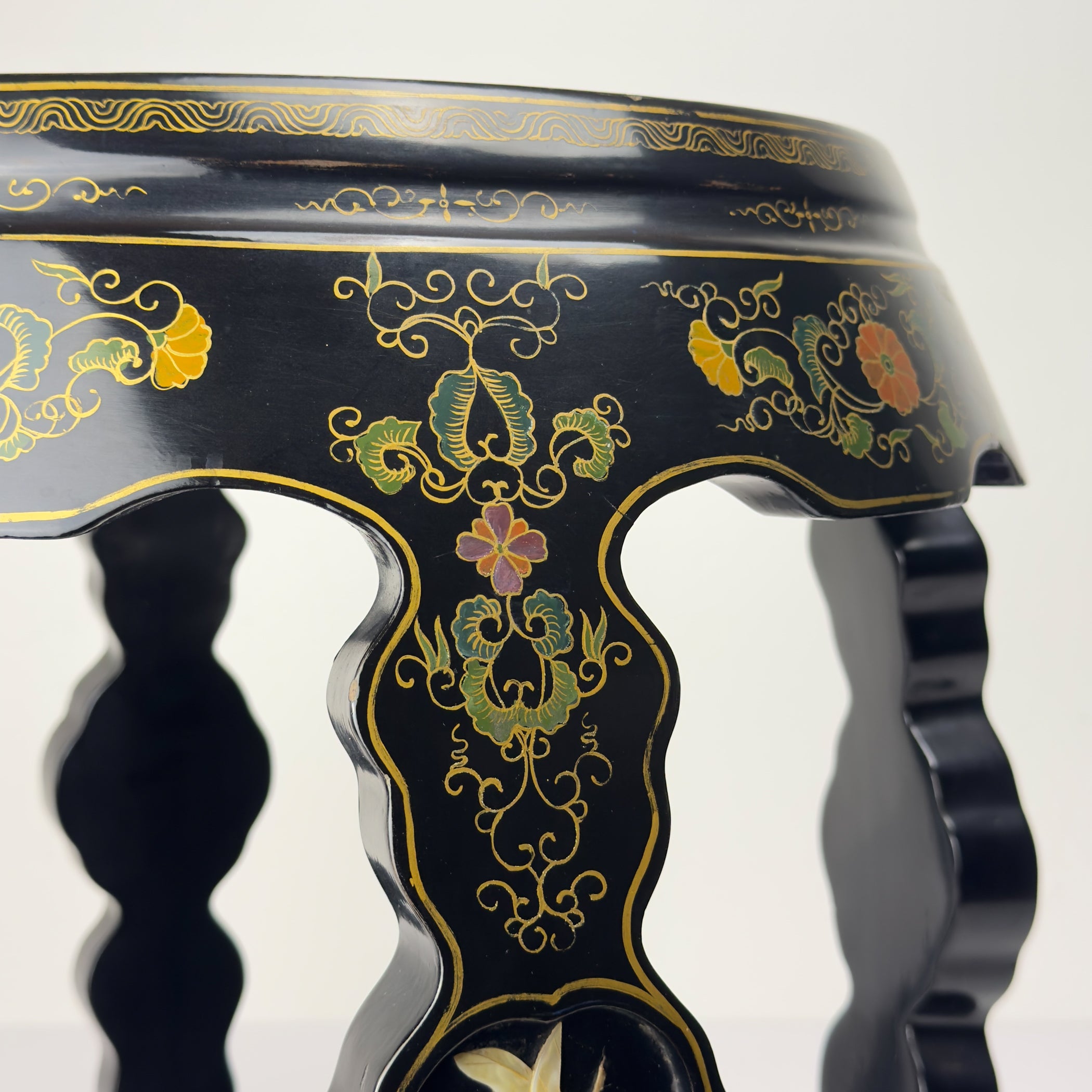 Mid-Century Italian Table, Style Chinoiserie, 1960s