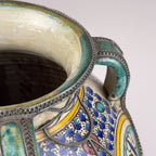 Vintage Moroccan Palatial Pottery Vase, Morocco 1930-50ss