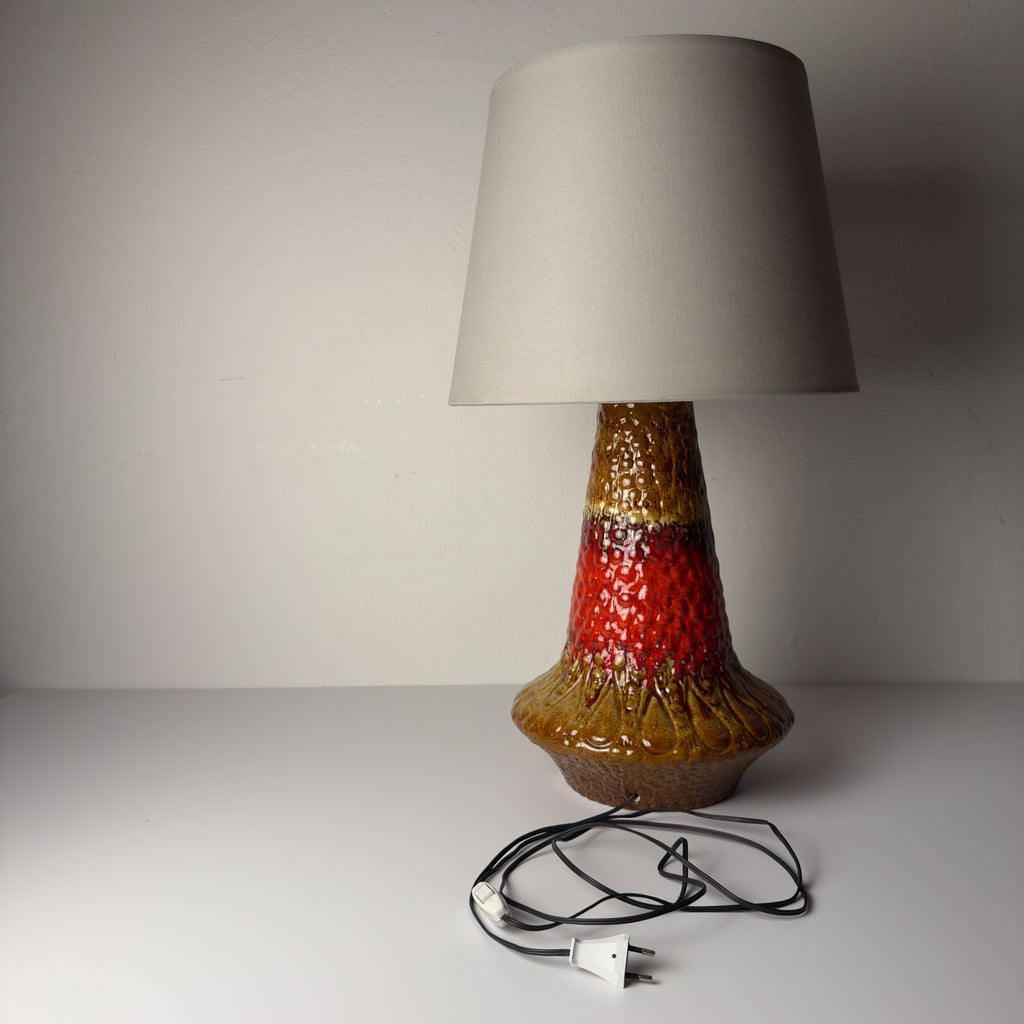 Vintage Ceramic table lamp LAVA by KIL Liboje, Yugoslavia, 1960s
