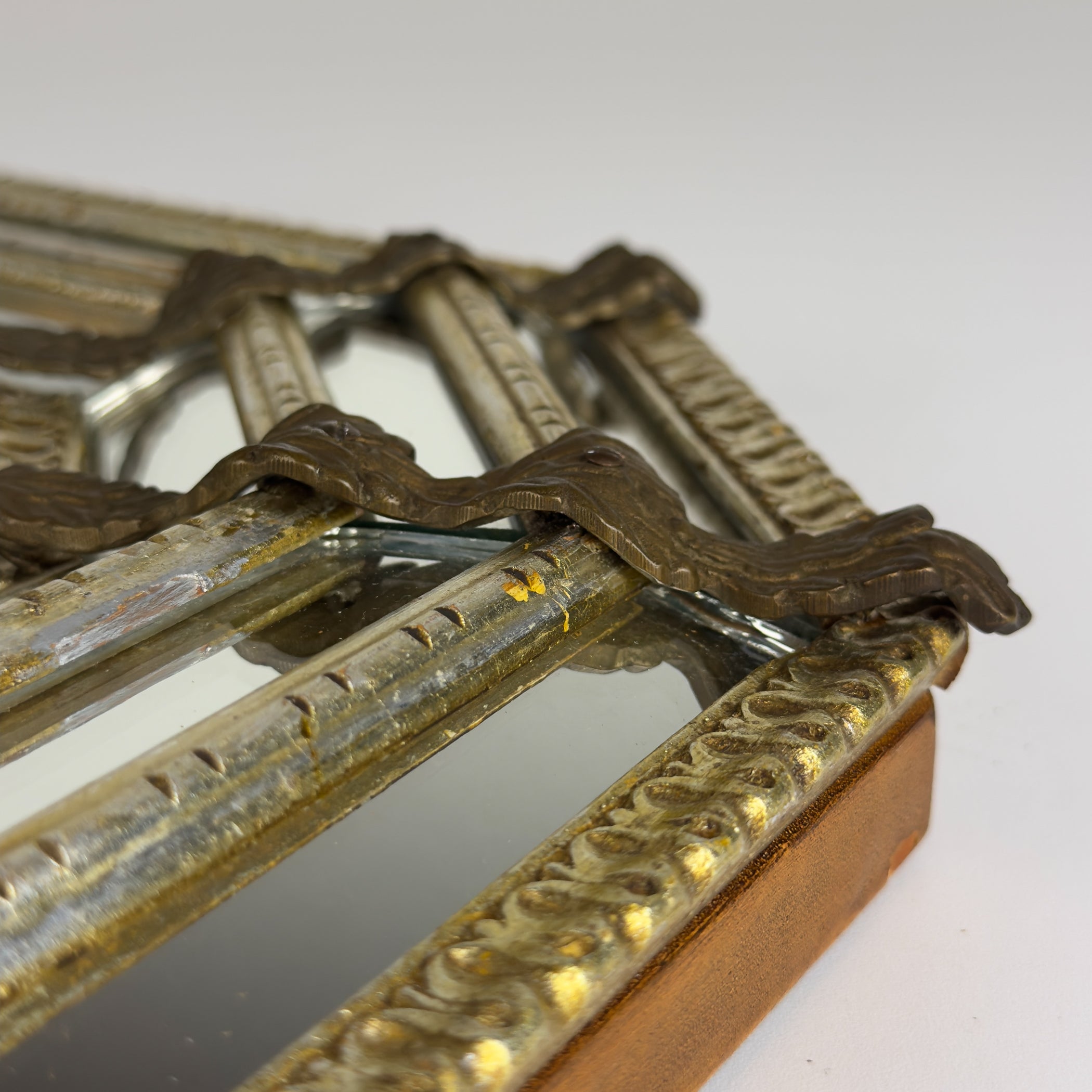 Vintage Octagonal Murano Mirror, Italy 1950s